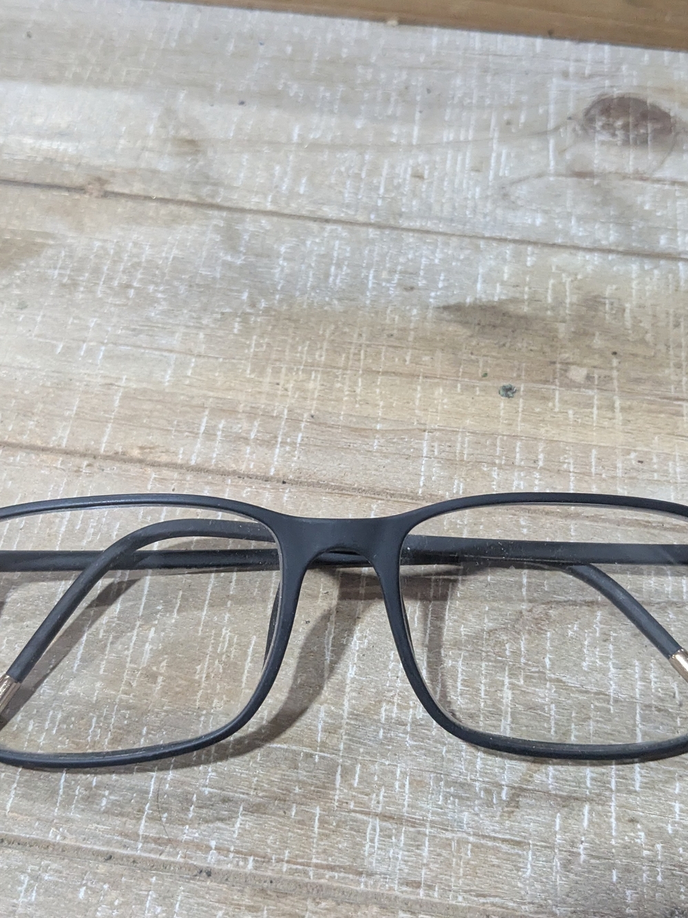 Silhouette Black Slim Eyeglass Temples